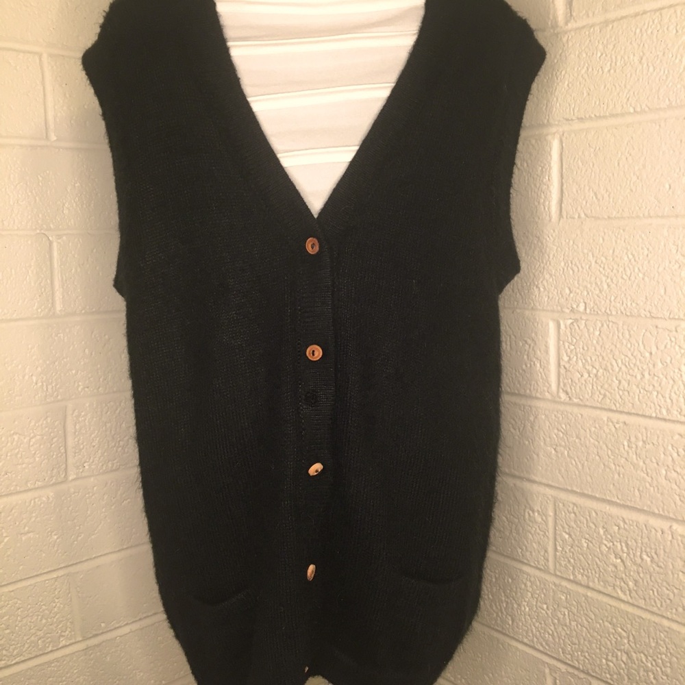 Alpaca knit sweater vest